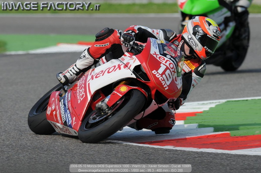 2009-05-10 Monza 0439 Superstock 1000 - Warm Up - Xavier Simeon - Ducati 1098R
